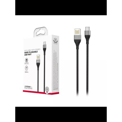 Кабель USB - MicroUSB XO NB188 (2.4A) Серый
