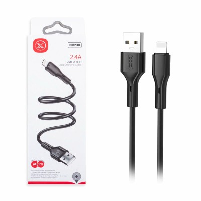 Кабель USB - MicroUSB XO NB230 (2.4A) Черный