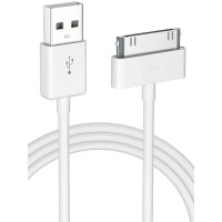 Кабель USB - для Appe iPhone 2G/Appe iPhone 3G/Appe iPhone 3GS/Appe iPhone 4G/Appe iPhone 4S (тех.упак.) Белый