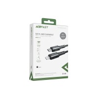 Кабель Type-C - Lightning Acefast C1-01 (3A, 30W, PD, MFI, оплетка нейлон, 1,2 м) Черный