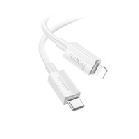 Кабель Type-C - Lightning Hoco X107 (3A, 27W, PD) Белый