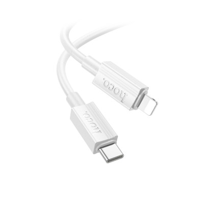 Кабель Type-C - Lightning Hoco X107 (3A, 27W, PD) Белый