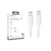 Кабель Type-C - Type-C Acefast C18-03 (3A, 60W, PD, оплетка нейлон, 1,2 м) Белый