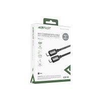 Кабель Type-C - Type-C Acefast C20-03 (3A, 60W, PD, оплетка нейлон, 1,2 м) Черный