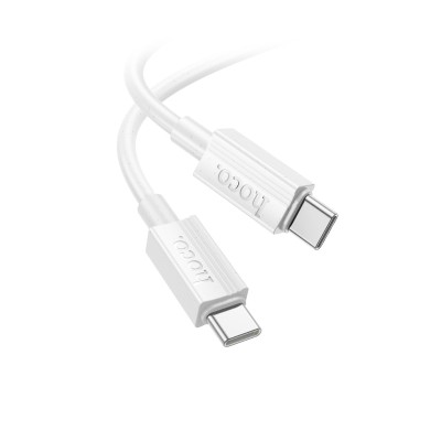 Кабель Type-C - Type-C Hoco X107 (3A, 60W, PD) Белый