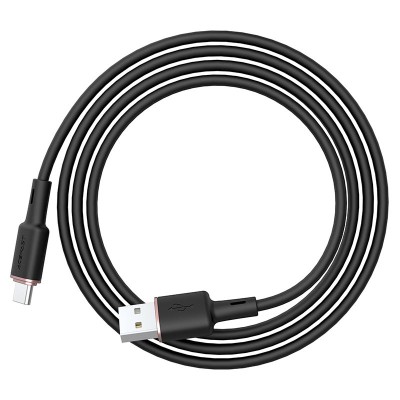 Кабель USB - Type-C Acefast C2-04 (3A, силикон, 1,2 м) Черный