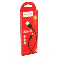 Кабель USB - Type-C Hoco X25 (2A) Черный