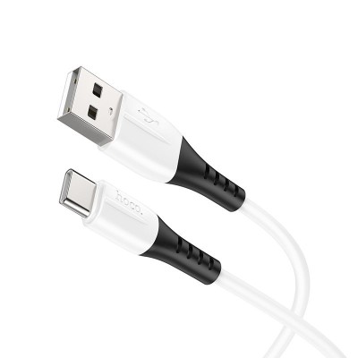 Кабель USB - Type-C Hoco X82 (3A, силикон, термостойкий) Белый