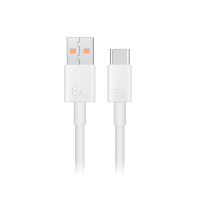 Кабель USB - Type-C для Huawei (6A, 66W, чип SuperCharger) Белый - OR