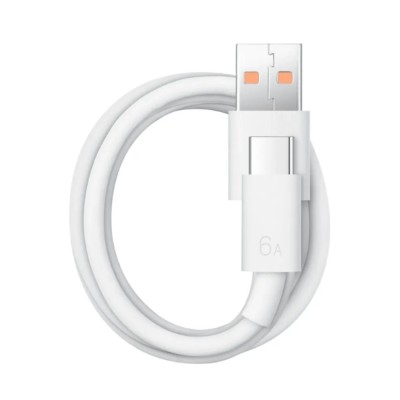 Кабель USB - Type-C для Huawei (6A, 66W, чип SuperCharger) Белый - OR