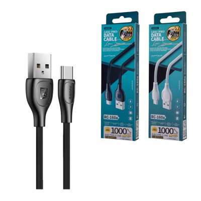 Кабель USB - Type-C Remax RC-160a (2.1A) Черный