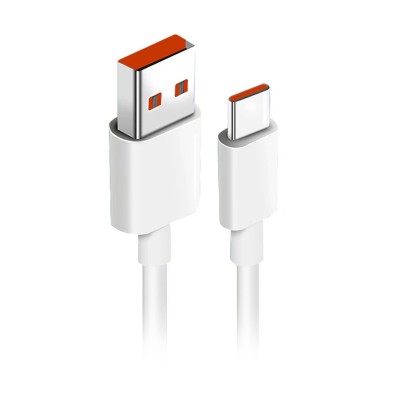 Кабель USB - Type-C для Xiaomi (6A, 120W, чип Turbo Charge) (тех.упак.) Белый - OR