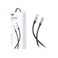 Кабель USB - Type-C XO NB251 (6A, силикон) Черный