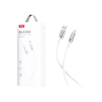 Кабель USB - Type-C XO NB251 (6A, силикон) Белый
