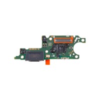 Шлейф для Huawei Honor X9c Smart плата на системный разъем/разъем SIM/микрофон - Премиум