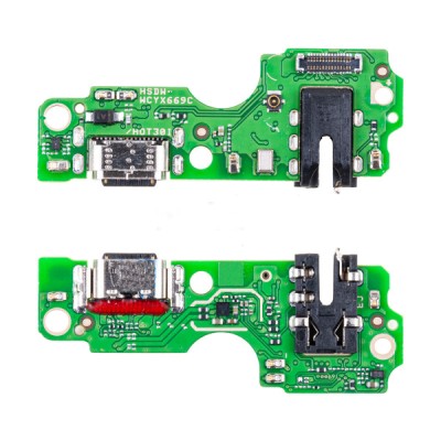 Шлейф для Infinix Hot 30 Play сканер отпечатка пальцев Черный