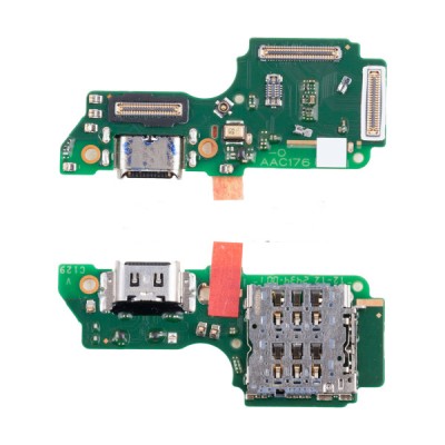 Шлейф для OPPO Reno 12 F 4G плата системный разъем/разъем SIM/микрофон