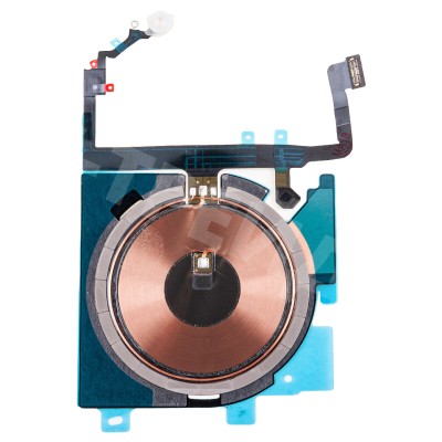 Шлейф для iPhone 15 Plus A3094 на беспроводную зарядку/вспышку/микрофон - Премиум