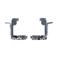 Шлейф для iPhone 16 Pro Max на системный разъем/микрофон Черный - Премиум