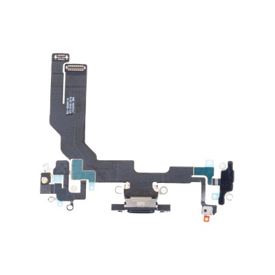 Шлейф для Apple iPhone 16e на системный разъем/микрофон Черный - Премиум Шлейф для Apple iPhone 16e на системный разъем/микрофон Черный - Премиум