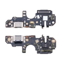 Шлейф для Realme C67 4G плата системный разъем/разъем гарнитуры/микрофон - Премиум