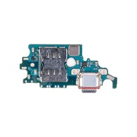 Шлейф для Samsung G9910 Galaxy S21 плата системный разъем/разъем SIM/микрофон - Премиум