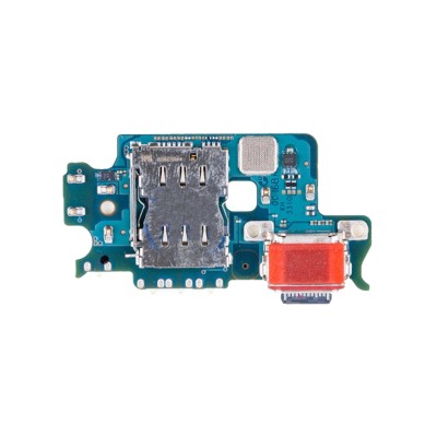 Шлейф для Samsung S911E Galaxy S23 плата системный разъем/разъем SIM/микрофон - Премиум