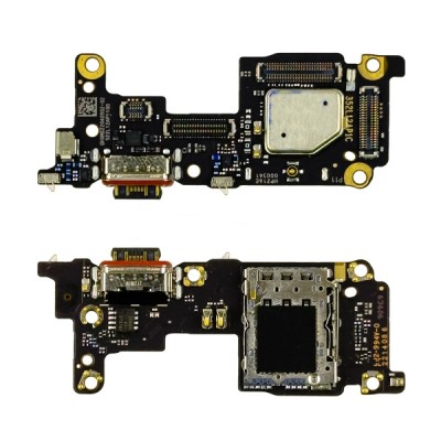 Шлейф для Xiaomi 12T Pro плата системный разъем/разъем SIM/микрофон - Премиум