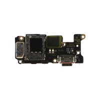 Шлейф для Xiaomi Poco F5 Pro плата системный разъем/разъем SIM/микрофон - Премиум