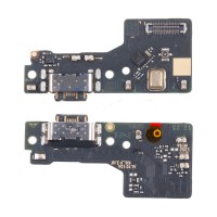 Шлейф для Xiaomi Poco M6 4G плата системный разъем/микрофон - Премиум