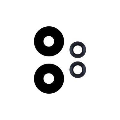 Стекло камеры для Infinix Note 30 4G (комплект 4 шт.) Черный