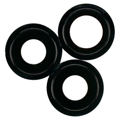 Стекло камеры для iPhone 12 Pro (комплект 3 шт.) Черный