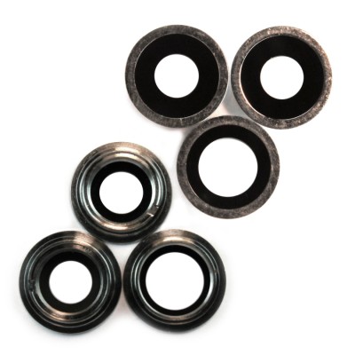 Стекло камеры для iPhone 12 Pro (комплект 3 шт.) Серебро