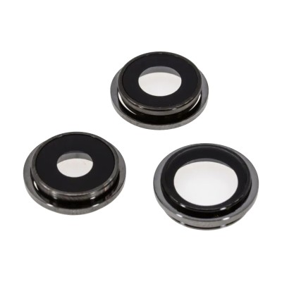 Стекло камеры для iPhone 13 Pro/iPhone 13 Pro Max (комплект 3 шт.) Черный