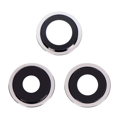 Стекло камеры для iPhone 13 Pro/iPhone 13 Pro Max (комплект 3 шт.) Белый