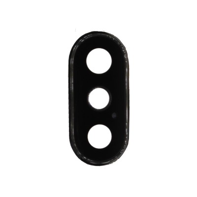 Стекло камеры для iPhone X Серебро