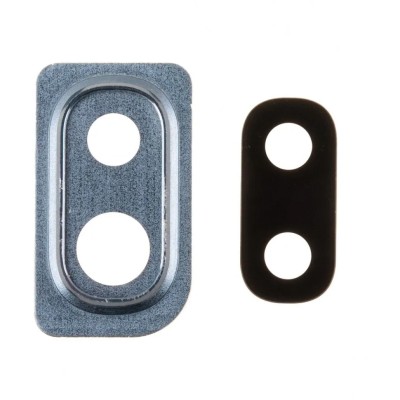 Стекло камеры для Samsung A105F Galaxy A10/Samsung A205F Galaxy A20/Samsung A305F Galaxy A30/Samsung A405F Galaxy A40 в сборе с рамкой Черный