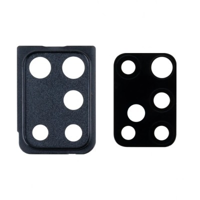 Стекло камеры для Samsung A217F Galaxy A21s в сборе с рамкой Черный