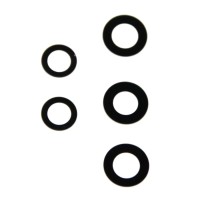 Стекло камеры для Samsung A235F Galaxy A23 (комплект 5 шт.) Черный