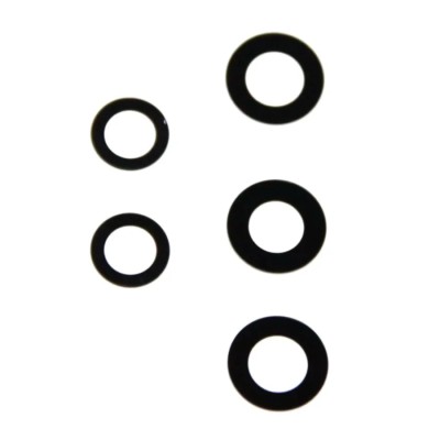 Стекло камеры для Samsung A235F Galaxy A23 (комплект 5 шт.) Черный