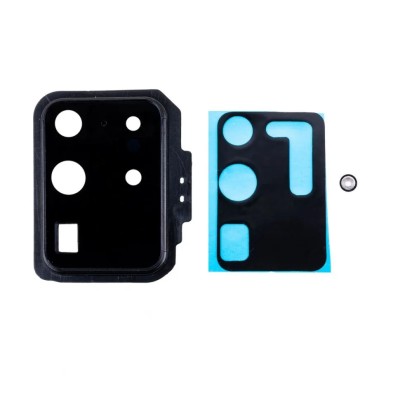 Стекло камеры для Samsung G988B Galaxy S20 Ultra в сборе с рамкой Черный