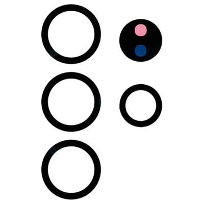 Стекло камеры для Samsung G998B Galaxy S21 Ultra (комплект 5 шт.) Черный