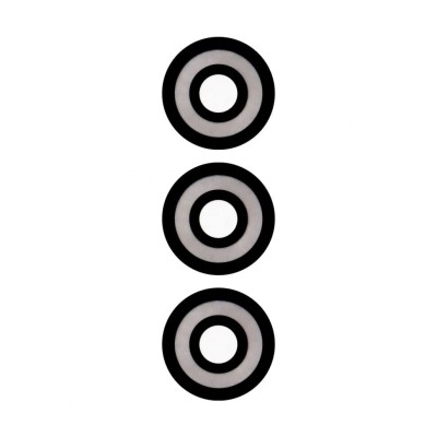 Стекло камеры для Tecno Spark 10C (комплект 3 шт.) Черный