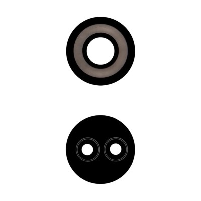 Стекло камеры для Tecno Spark 9 Pro (комплект 2 шт.) Черный