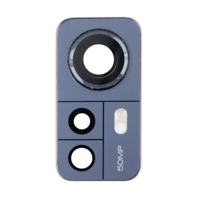 Стекло камеры для Xiaomi 12/Xiaomi 12X в сборе с рамкой Серый