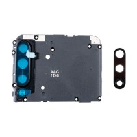Стекло камеры для Xiaomi Mi A3 в сборе с рамкой Черный