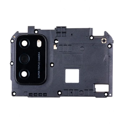 Стекло камеры для Xiaomi Poco M3 в сборе с рамкой Черный