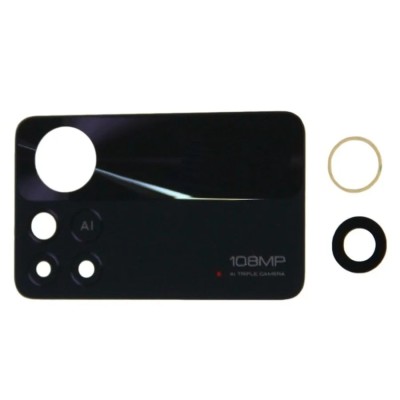Стекло камеры для Xiaomi Poco X4 Pro 5G Черный