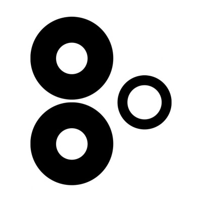 Стекло камеры для Xiaomi Redmi 12 4G (комплект 3 шт.) Черный