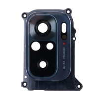 Стекло камеры для Xiaomi Redmi Note 10/Xiaomi Redmi Note 10S/Xiaomi Poco M5s в сборе с рамкой Черный